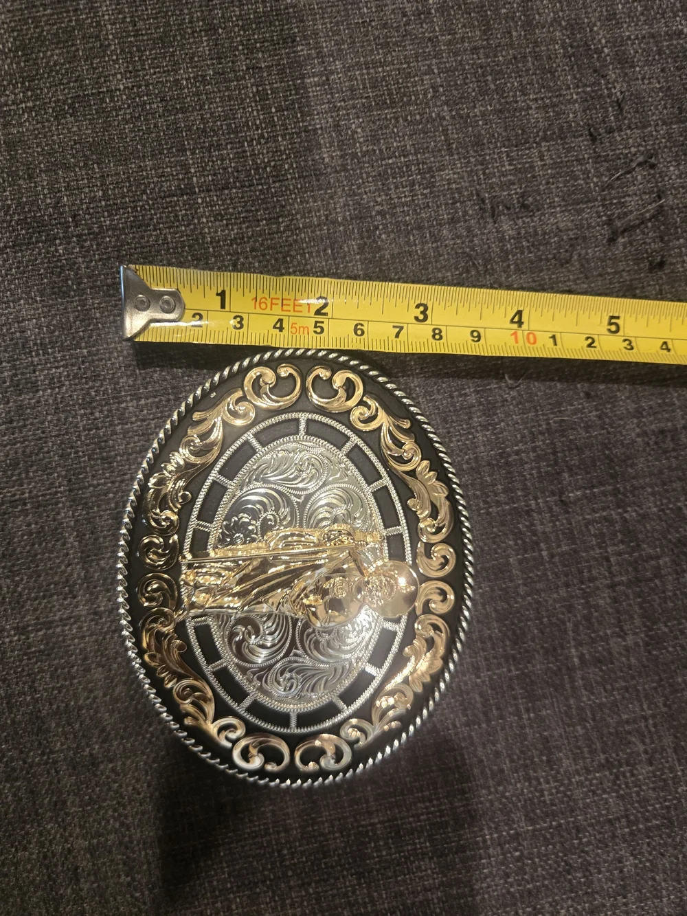 St Jude Oval Western Belt Buckle